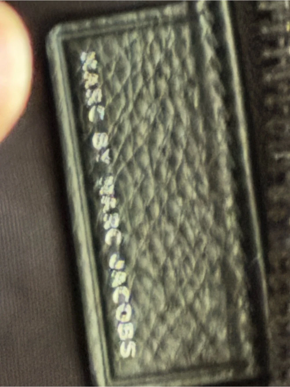 Marc By Marc Jacobs Black Leather Label on Real Lamb Fur